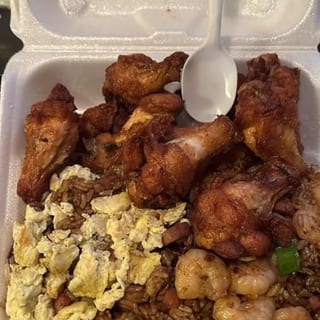 Cut Wings and House Fried Rice